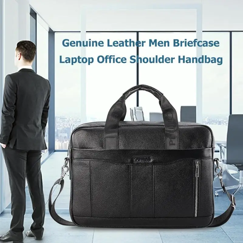 Мужские сумки модный портфель s из натуральной кожи мужской портфель сумка через плечо для ноутбука офисная Сумка bolso hombre