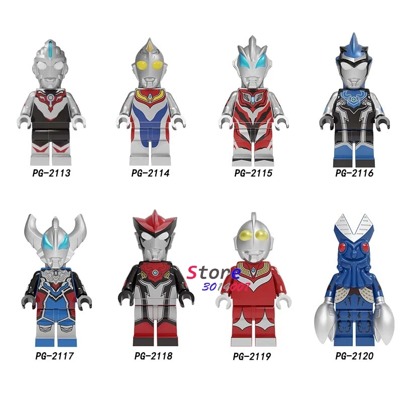 

Single Cartoon Movie Series Ultraman Toy Story 4 Buzz Lightyear Woody Jessie Ducky Bo Peep Duke Caboom Building Blocks kid toys