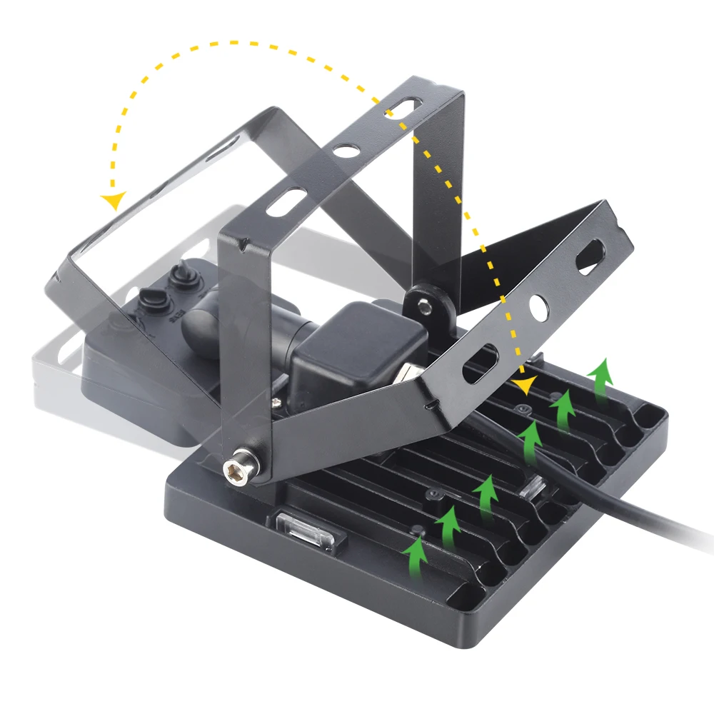 30 Вт ультра-тонкий светодиодный светильник с датчиком движения, водонепроницаемый, AC 220 В, PIR, светодиодный светильник для прожектора, светильник для сада