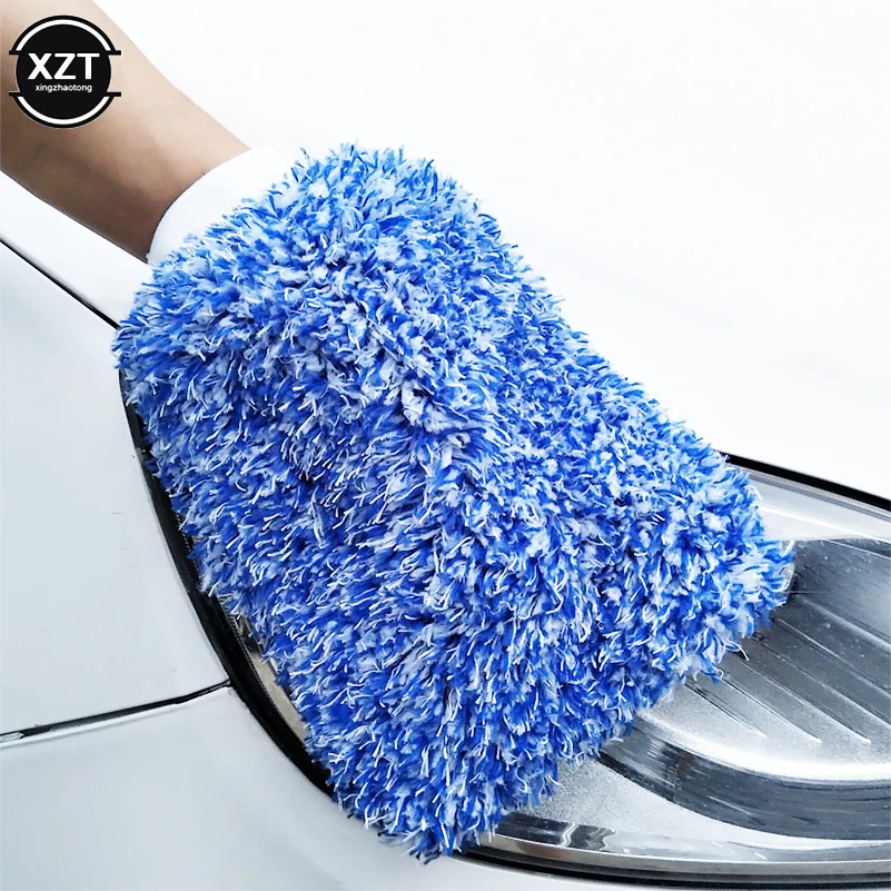 Car Wash Microfiber Chenille Gloves Thick Car Cleaning Mitt Waterproof