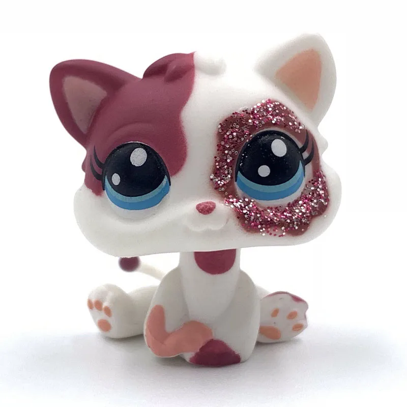 LPS с принтом котика pet shop игрушки стоят короткие волосы кошка мини кошки #2291