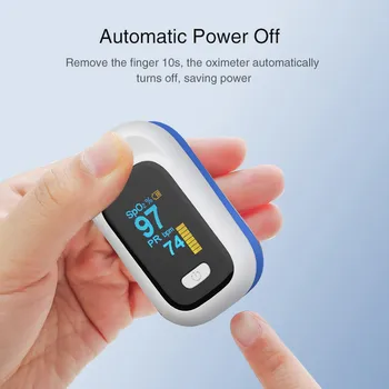

Finger Pulse Blood Oxygen Monitor Fingertip-Pulse Blood Oxygen Saturation Heart-Rate Monitor without Battery Dropshipping