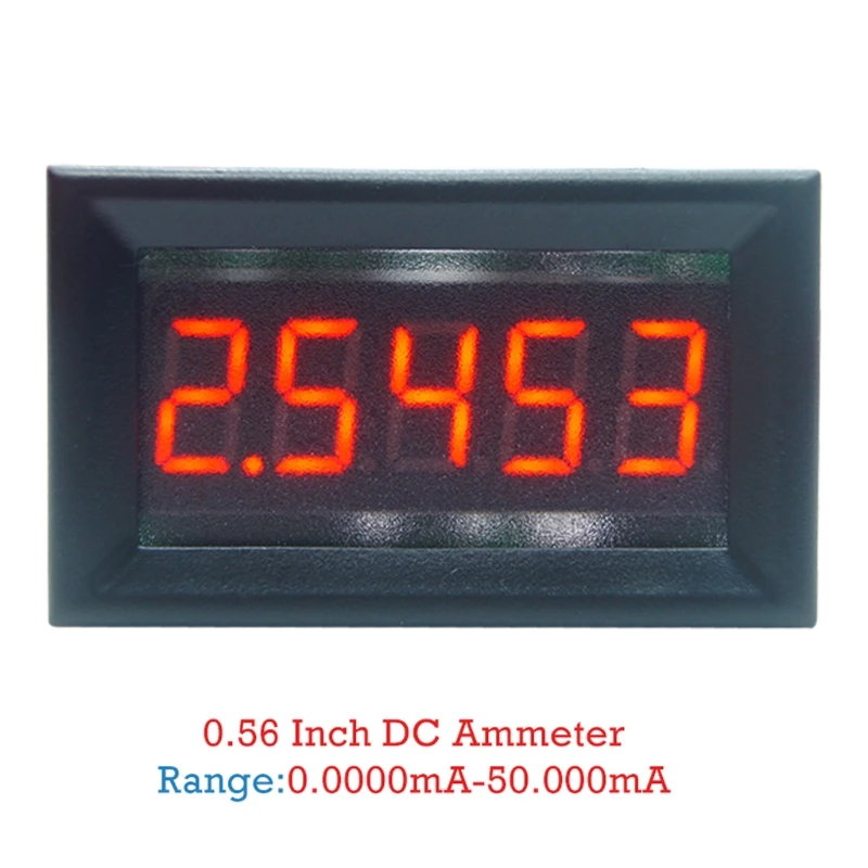 

Drop Shipping DC 0-50.000mA(50mA) Digital Ammeter 5-digits bit Current Meter Panel Guage 0.36