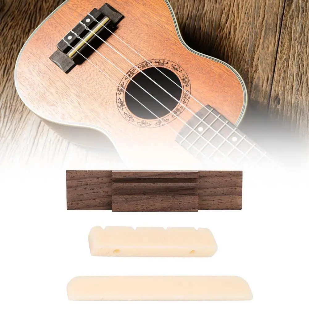 4 струны укулеле палисандр мост гайка и седло Уке Ukelele Ремонт Запчасти