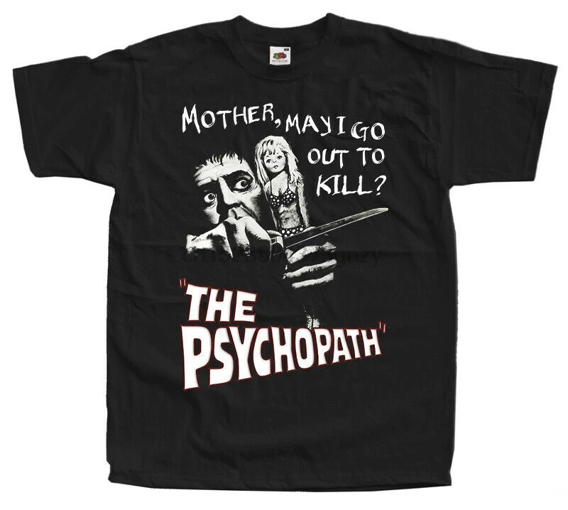 The Psychopath V1 Фредди Френсис фильм ужасов 1966 футболка все размеры S-5XL |