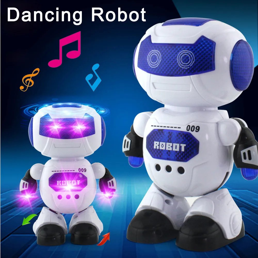 Electronic Dancing Robot With Musical& Lighting Robot Fun Learning Toys For Kid RC Robot Interactive Lighting Dancing Toys Gift