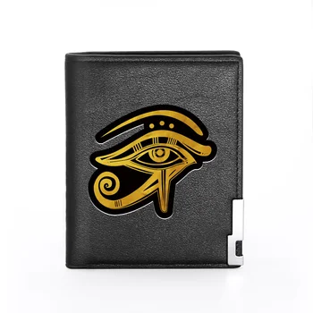 

Classic Fashion Wedjat Eye Printing Men's Wallet Leather Purse For Men Credit Card Holder Short Male Slim Coin Money Bags