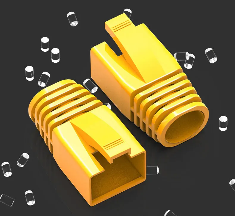 50PCS RJ45 Ethernet Cable Strain Relief Boots for CAT8 CAT7 CAT6A Connectors (OD: 7.0mm~8.5mm) by ZoeRax Description Image.This Product Can Be Found With The Tag Names Cheap Computer Cables Connectors, Computer Cables Connectors, Computer Office, High Quality Computer Office