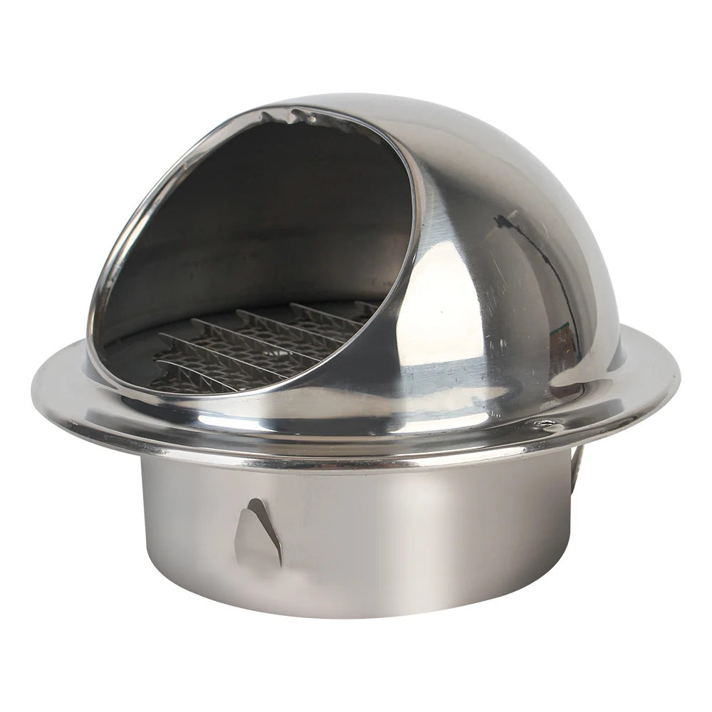 

Heating Cooling & Vents Cap Exhaust Grille Cover Wall Ceiling Air Vent Ducting Ventilation 304 Stainless Steel Waterproof Outlet