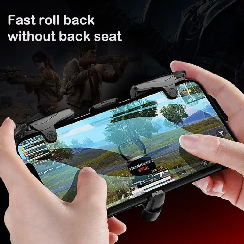  2019 New 3 in 1 Mobile Game Joystick Creative Gaming Fire Button Aim Key Trigger L1R1 Shooter Phone