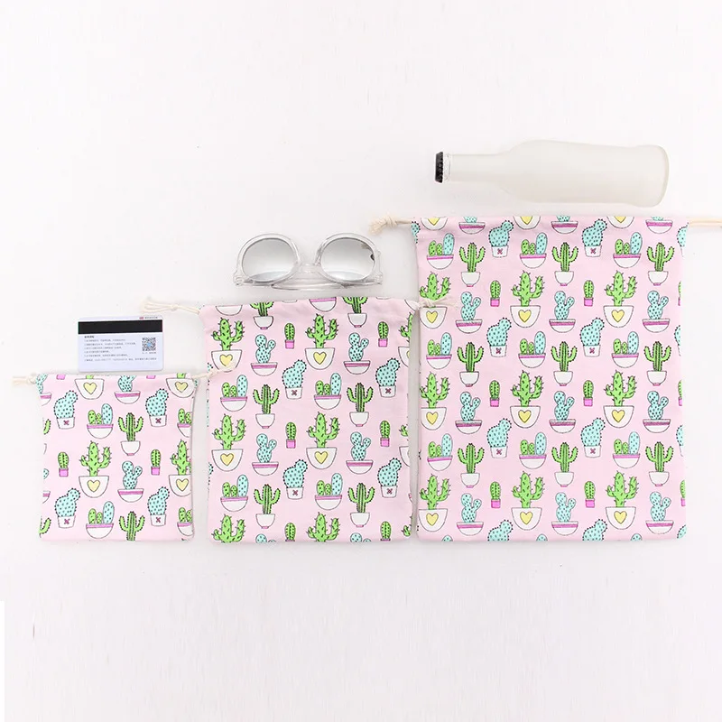Хлопок 3 размера банк питания телефон сумка для хранения power Bank оболочка зарядное устройство кабель протектор женская сумка-Органайзер для путешествий - Цвет: pink M