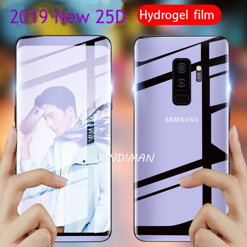 

2PCS 25D Full curved Hydrogel-Film for samsung galaxy S9 S9plus soft screen protector S8 S8plus S10 S105G S10plus S6 S7 S7edge