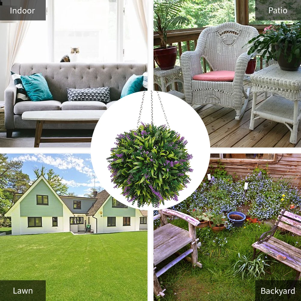 Simulated Grass Ball Artificial Plant Decor Home Plant Topiary Hanging Wedding
