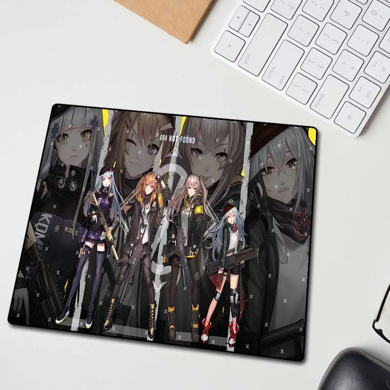 XGZ Anime Custom Large Gaming Mouse Pad Black Lock Edge Girls Frontline Computer Desk Mat Rubber No