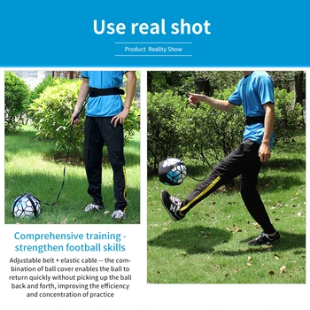 

Soccer Ball Practice Belt Portable Soccer Training Belt Children Fitness Football Trainer Assistance Adjustable Football Trainer