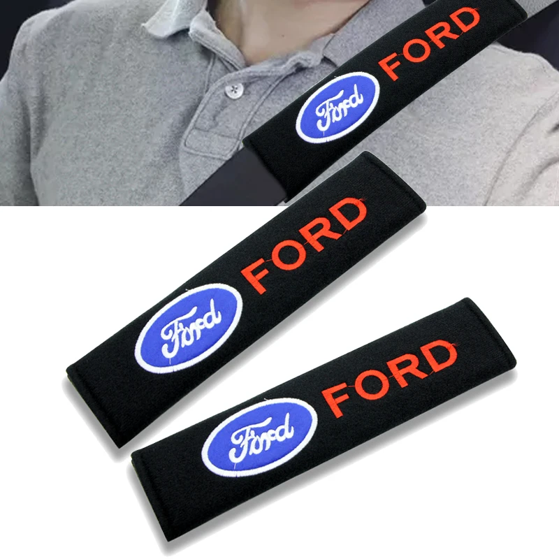 

Two Auto Seat Belt Cover Car Gordel for Fords Focus 2 3 1 MK2 MK3 MK1 Fusion Seat Belt Protector Gadget Car Accessories Interior