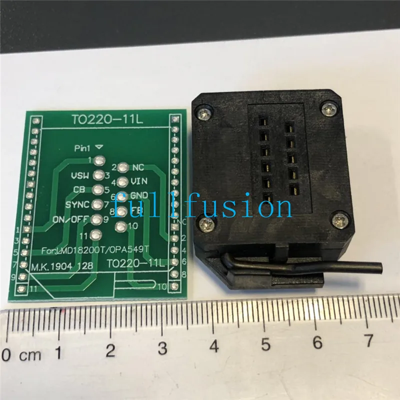 Zócalo de prueba de circuito integrado, zócalo de prueba de circuito integrado a-220-11 1,7mm, zócalo para LMD18200T o OPA549T