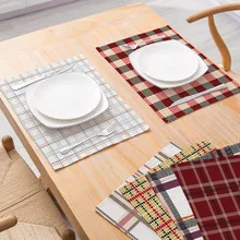 Геометрический решетки столовых напиток подставка, обеденный стол коврик посуда, кухонная утварь Кофе Чай Столовая салфетка Чай вечерние украшения