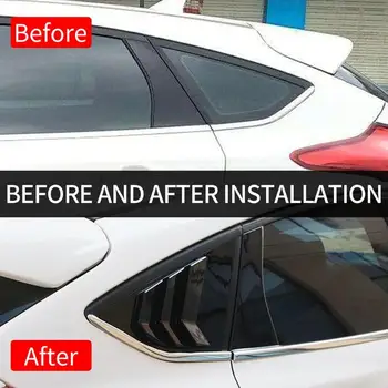 

1 Pair Rear Quarter Window Louvers Vent for Ford Focus RS ST MK3 Hatchback 2012-2018 with Sufficient Durability and Ruggednes