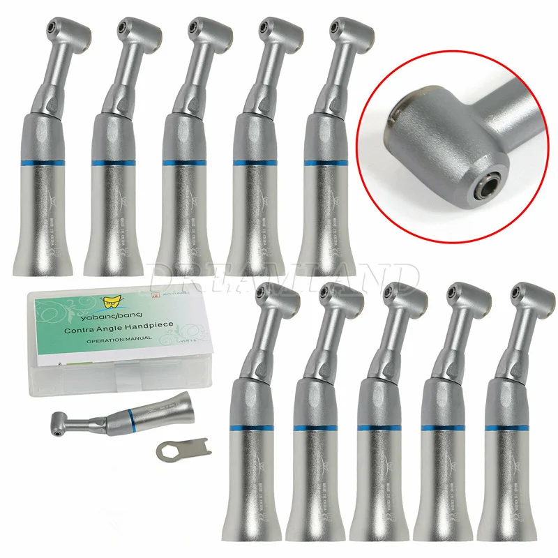 

10*NSK Style Dental Slow Low Speed Handpiece Contra Angle Push Button Yabangbang