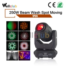 1pc BSW250W Moving Head Led Beam Spot Wash 3in1 Stage Light Led Dmx Dj Light For Disco Stage Bar Light