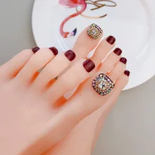 Поддельные ногти конечный продукт Маникюр INS длительный водонепроницаемый полный кристаллов ногтей патч ногти онлайн знаменитостей Wearab