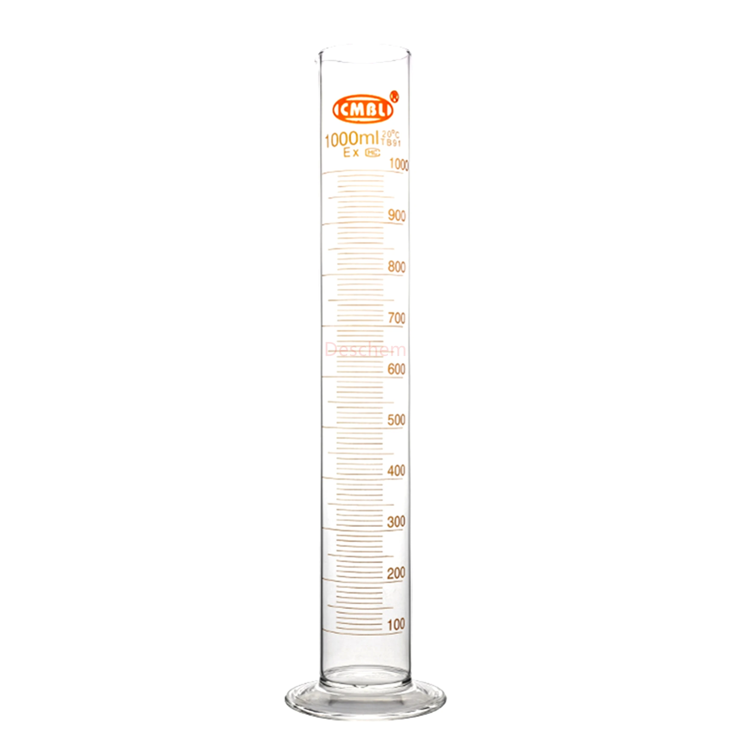 1000ml,Glass Measuring Cylinder 1 Litre Graduation Spout Mouth
