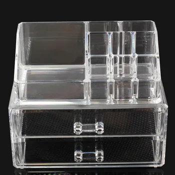

Acrylic Makeup Organizer Cosmetic Organizer Makeup Storage Box Brush Holder Maquillage Jewelry Storage Drawers