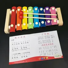 Деревянная детская развивающая игрушка Октав стук пианино стук ксилофон Дошкольный музыкальный инструмент