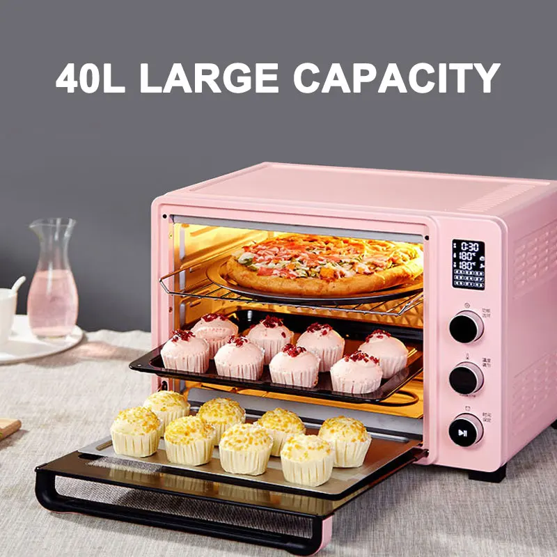 Correspondentie Bedenk Trekken Automatic Electric Oven Household Baking Cake Bread Oven Multi-function Mini  40 Liter Toaster Toasting Machine - AliExpress Home Appliances