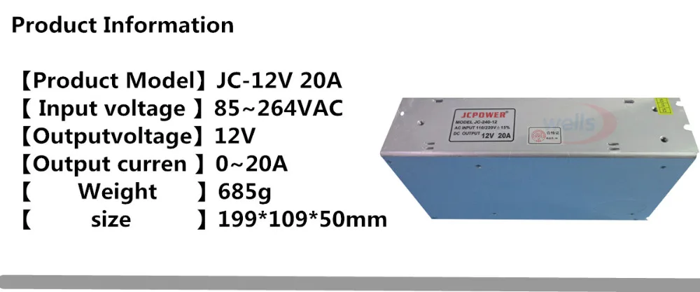 DC12V Светодиодный источник питания 1A/2A/3A/5A/8.5A/10A/12.5A/15A/20A/25A/30A/40A/50A/60A лампа драйвер полосы трансформаторы