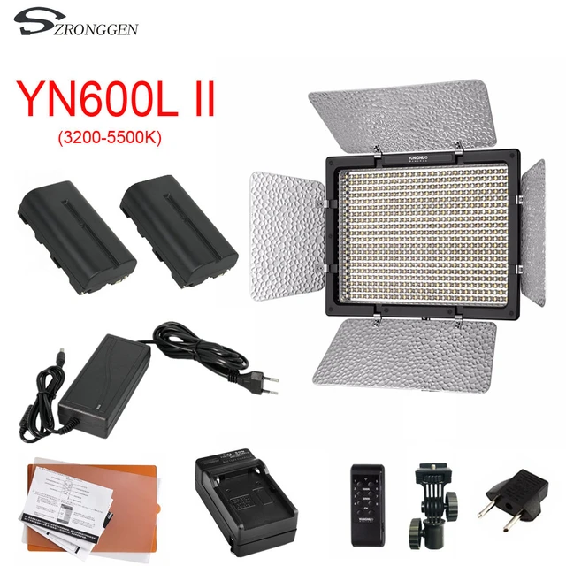 YONGNUO YN600L II YN600L II 600 LED Video Light Panel 3200-5500K +