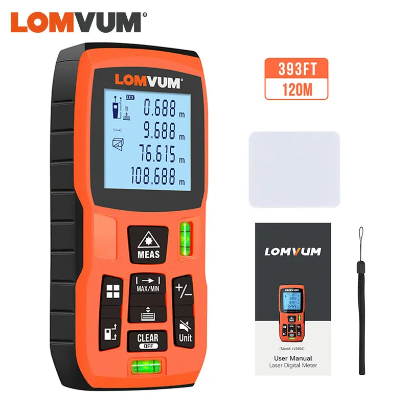 Lomvum 40m trena medida fita medidor laser régua rangefinders medidor de distância digital medidor de alcance medidor de medição lazer metreller