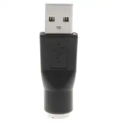2 шт./компл. USB в PS/2 конвертер мужской-Женский Разъем для клавиатуры мыши