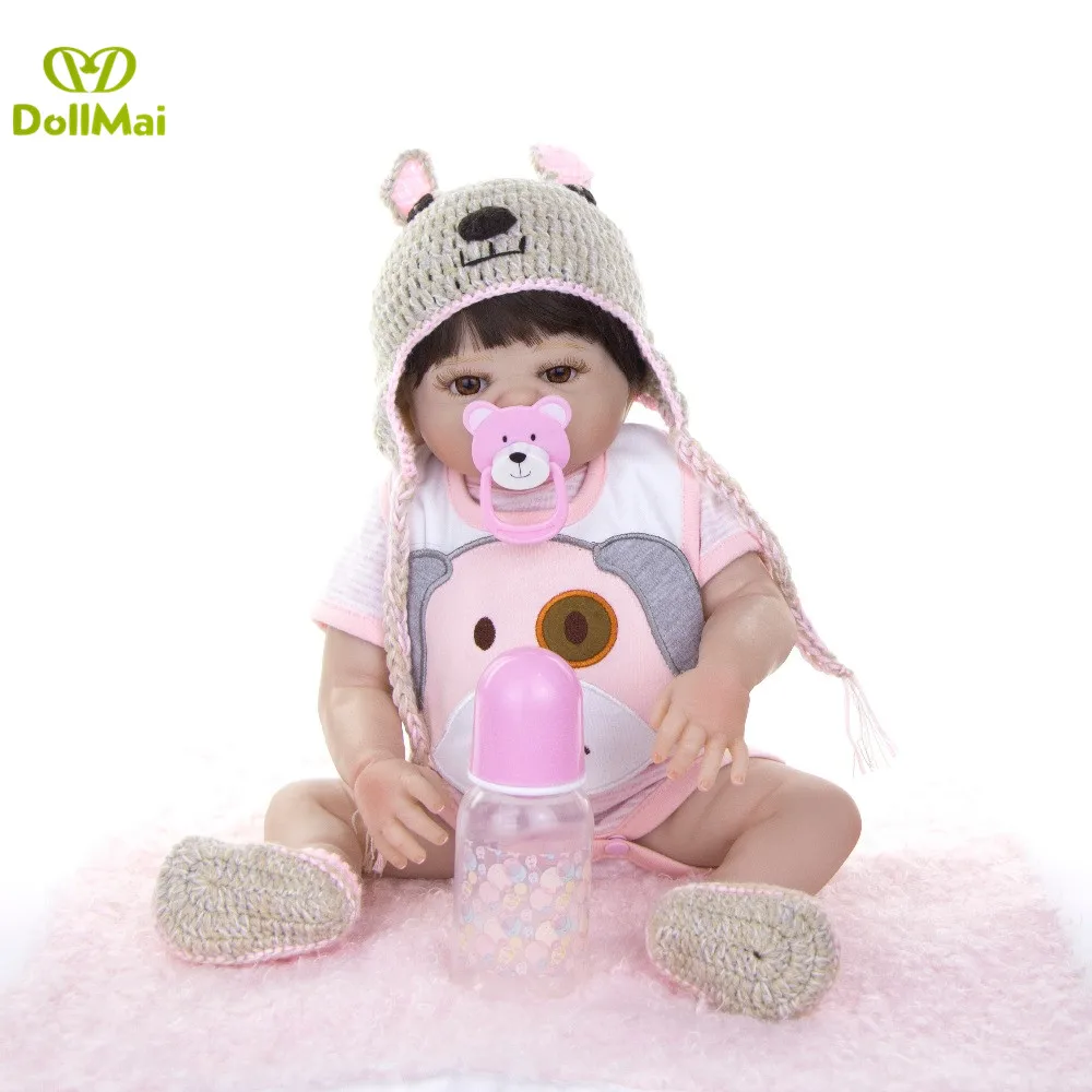 Bebes кукла трансфер до реборн девочка кукла-мальчик полное Силиконовое боди реалистичные Bonecas новорожденных 48 см Bebes кукла трансфер до реборн купаться, игрушка, подарок на день рождения
