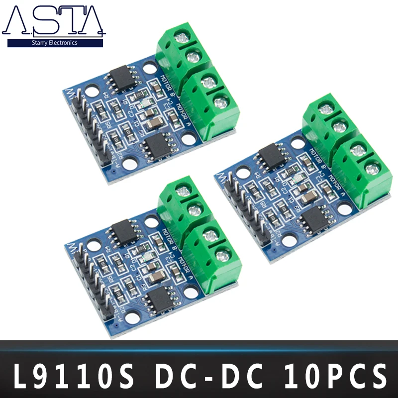 

10pcs L9110S DC Stepper Motor-Driver Board H-bridge Stepper Motor Dual DC motor module for Driver Controller Board