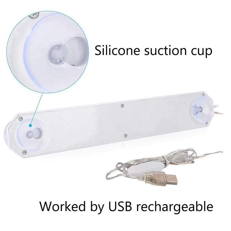  Portable LED Vanity Light Kit with Dimmable Light Bulb for Bathroom Dressing Room with 3 Lighting M