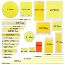 Dc 12v todo o tamanho 2-200w cob led bulbo tira painel módulo chip barra de diodo forma redonda lâmpada para diy mesa carro moda dispositivo elétrico de iluminação