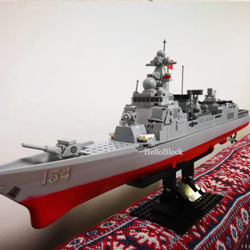 

Sembo 105711 Destroyer Machinery Series 52D Missile Ship Guide Destroyer 3D modile diamond Bricks Building Blocks Halloween gift