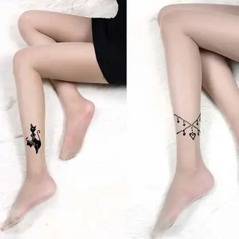 

Hot Sale Women Sexy Pantyhose Soft Ultra-thin Tattoo Printed Pantyhose Sexy Seamless Stockings Leggings