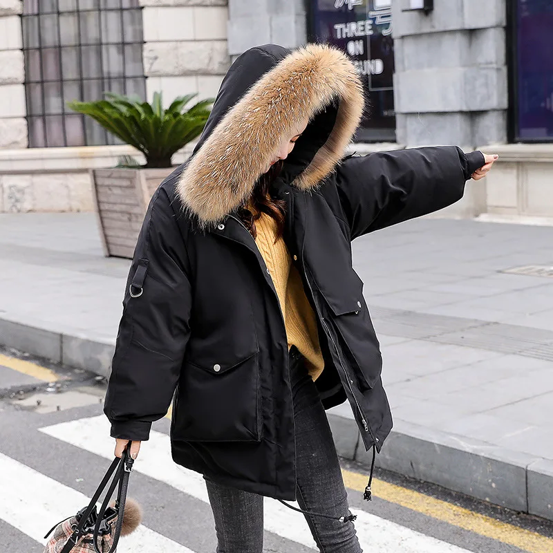 

Fashion Comfortable Cotton-padded Clothes/Cotton Coat Short Hooded Slim Fit Warm 2018 Winter
