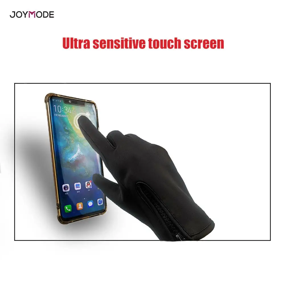 JOYMODE велосипедные перчатки зимние теплые ветрозащитные уличные спортивные перчатки для велоспорта с сенсорным экраном противоскользящие перчатки для горного велосипеда