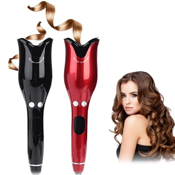 

Rose-shaped rotating hair curling iron electric automatic hair curler LCD digital display ceramic curling Iron Hair Styling Tool
