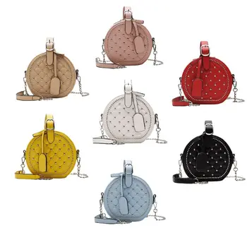 

Women PU Leather Rivet Handbag Shoulder Lady Crossbody Chain Bag Tote Messenger
