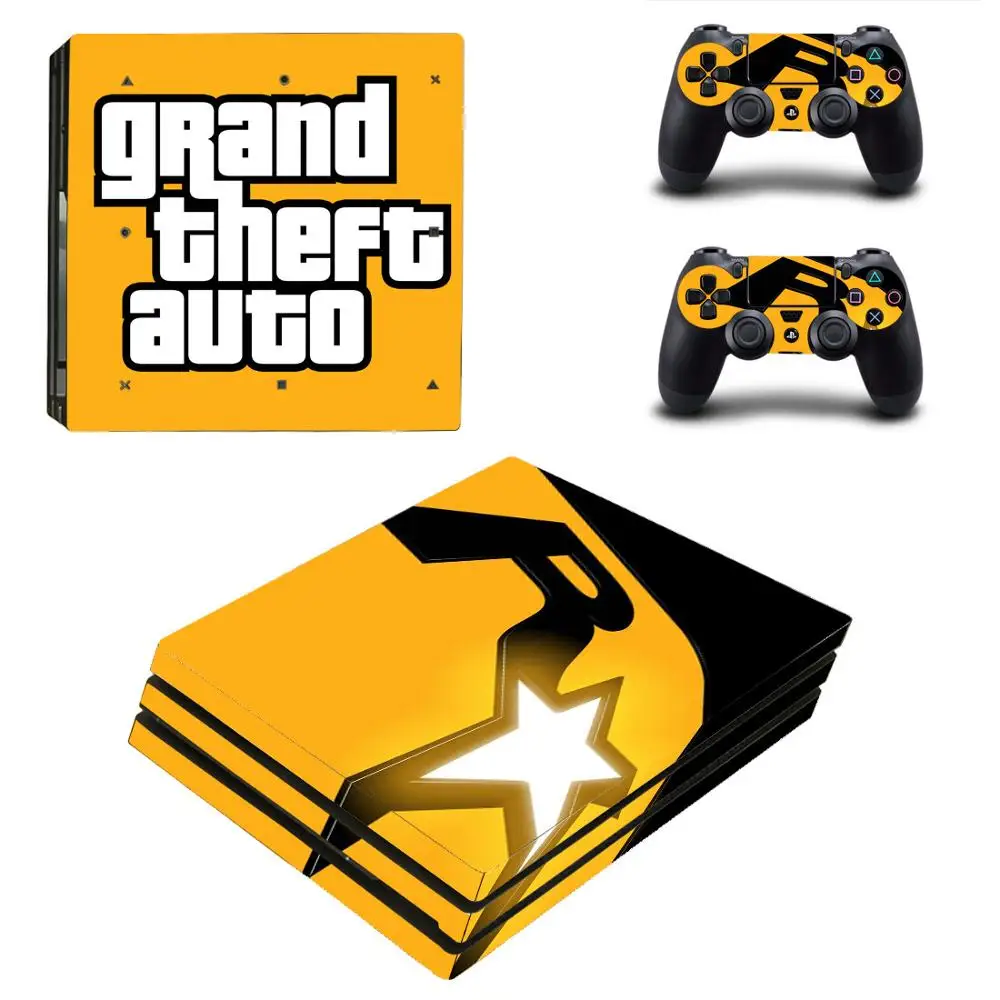 vinde Caroline Forventer Grand Theft Auto GTA 5 PS4 Pro Stickers Play station 4 Skin Sticker Decal For  PlayStation 4 PS4 Pro Console & Controller Skins