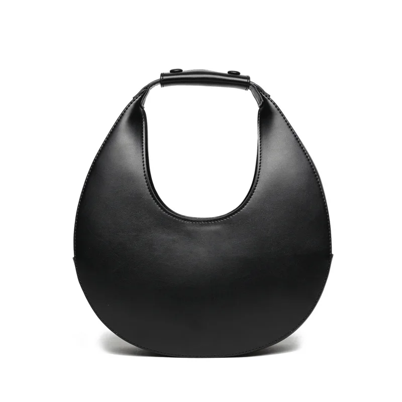 European and American fashion niche design catwalk moon bag new personality wild simple arc handbag
