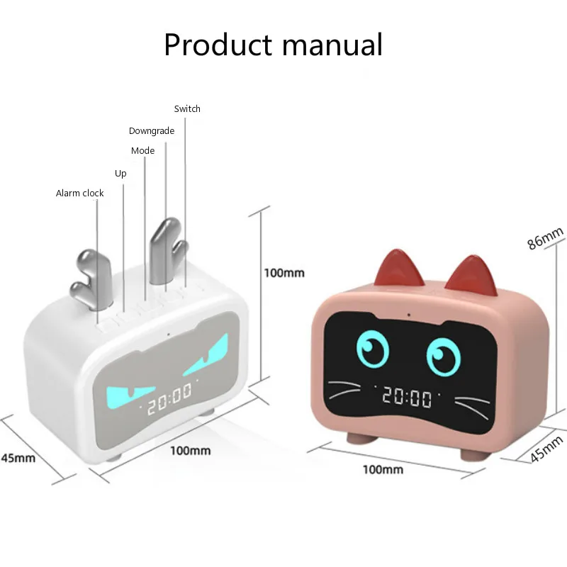 Wireless Bluetooth Speaker New Creative Subwoofer Portable Card Radio Call Function Clock Mini Audio Gift Computer Speaker