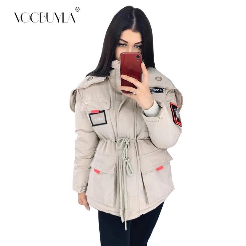 Abrigos Mujer Invierno Новое поступление парка короткая хлопковая стеганая куртка с капюшоном теплая зимняя куртка для женщин зимнее пальто для женщин 3XL