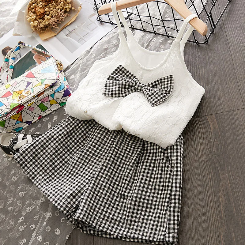 Комплекты одежды для девочек Лето 2020 г. Новые модные костюмы детей Детский