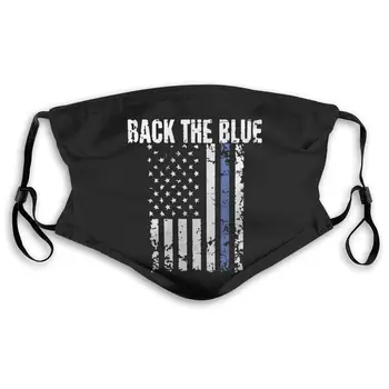 

Back The Blue Police Officer 1 Unisex Anti-Pollution Mask Dust Mask with Filter Mask